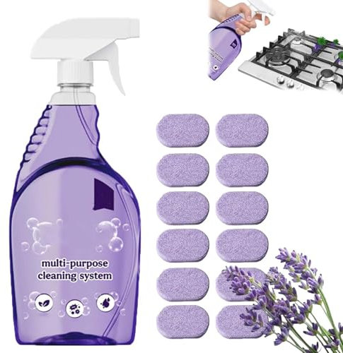 Drclean Spray nettoyant pour four, nettoyant en spray pour four, nettoyant tout usage pour la maison, la cuisine, la salle de bain, nettoyants multi-surfaces avec tablettes de nettoyage concentrées