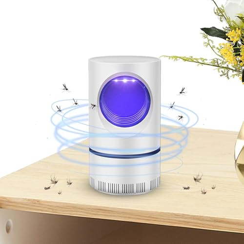 Lampada elettrica per zanzare, acchiappamosche elettrico, luce UV attira e fulmina insetti volanti, illuminazione a 360°, interfaccia USB, per interni e esterni, cortile campeggio