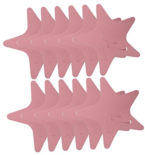 Mipcase 12Pezzi Adesivi Antiscivolo Stella per da Bagno da Peva Sicuri per Vasche Docce e Scale Design e Resistente per Evitare Scivolamenti