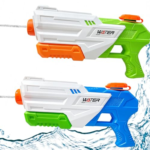 Libomzee Water Gun, 2 Pack Water Pistols for Kids Adults