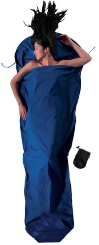 Cocoon MummyLiner Mumienschlafsack, Baumwolle, Dunkelblau, 241 x 90/56 cm