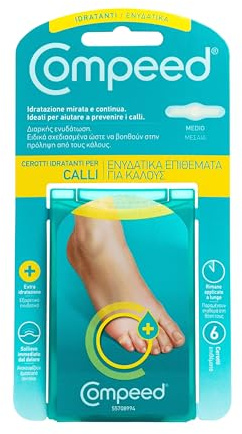 COMPEED Cerotti Callifughi Idratanti a lunga durata - Per calli. Studiati per combattere i calli sul nascere, 6 Cerotti