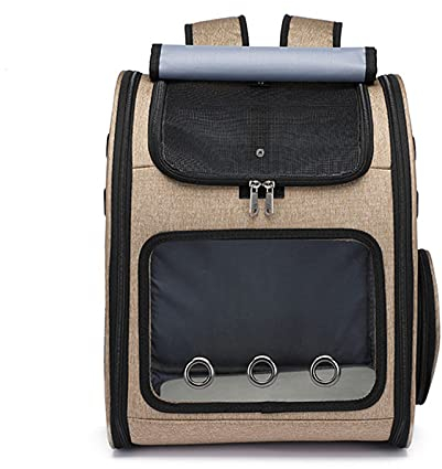 PETCUTE Hunderucksack,Atmungsaktiv Katzenrucksack, Hundetragetasche mit Herausnehmbarer Matte,Faltbar Einstellbar Haustier Rucksäcke für Kleine Hunde und Katzen