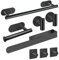 AIKER Porta Asciugamani Bagno,Set di Accessori, Adesivo 8PCS,Acciaio Inossidabile 304 Ispessito di Alta Qualità Per Mobili o arredo a Parete