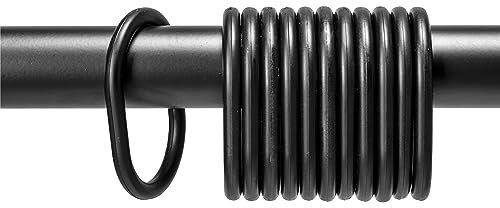 Croydex Matt Black C-Shaped Curtain Ring 12pc