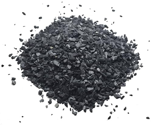 Small World Slate & Stone Aquarium Gravel - Natural Small Scale Substrate for Aquascaping Planted, Freshwater and Saltwater Tanks - Deep Grey/Black- Size 1/8-1/4 (6 lbs)