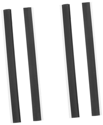 Homoyoyo 4pcs Plastic Dustpan Edge Strips Flexible Replacement Strips for Dustpan Accessories Easy to Install Soft Plastic for Enhanced Cleaning Performance