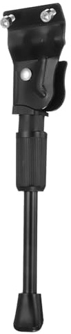 QUARKZMAN Cavalletto Posteriore per Bici in Acciaio al Carbonio Cavalletto Laterale Regolabile Supporto per Biciclette con Ruote da 22-28 Pollici, Nero