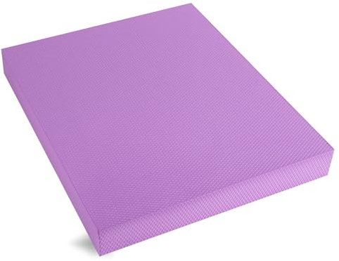 MBHKRRS Exercise Balance Pad â Large Cushioned Non-Slip Foam Mat & Knee Pad for Fitness, Stability Training, Physical Therapy (Purple)