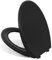 CECIPA WC Sitz mit Absenkautomatik, Toilettendeckel Schwarz, Klobrille mit Absenkautomatik, Klodeckel Schwarz, WC Deckel Oval, Toilettensitze, Toilettenbrille Soft Close, Klositz - DERW SERIE
