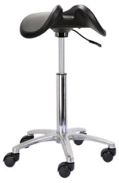Silla en Forma de Silla de Montar, Silla de Montar ergonómica, Silla de Trabajo de Altura Ajustable, Adecuada for masajes, clínicas y oficinas