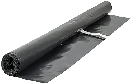 ROBERTS 70-115 Moisture Barricade Underlayment Film, for Vinyl, Laminate SPC, Engineered Wood Floors, 6 mil. Thick, Polyethylene, 120 Sq. Foot Roll, Black