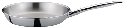 Spring Brigade Premium Bratpfanne , Ø 20 cm, Höhe: 3,4 cm , Edelstahl mit Aluminiumkern, für alle Herdarten inkl. Induktion , ideal zum hohen Erhitzen | Backofen- und Spülmaschinenfest