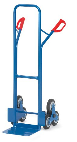 fetra TK1325 Stahlrohr-Treppenkarre, 2 dreiarmige Radsterne