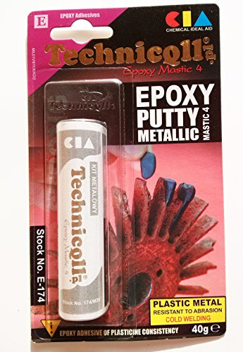 EPOXY PUTTY FOR METALS (steel, aluminium, bronze, iron casts, etc) cold weld 40g NEW