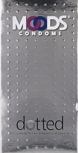 Moods Dotted - 12 préservatifs verts et perlés