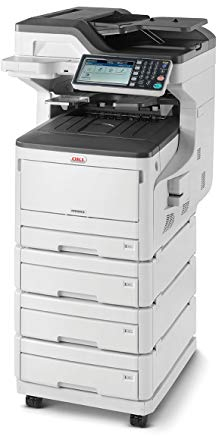 OKI MC853dnv Multifunktionsdrucker (Farbe, Kopieren, Drucken, Scannen, Faxen, A3, 23 Seiten/Min., 1.200x600 dpi, LAN, WLAN optional, Duplexdruck, 8.000 Seiten/Monat, max 60.000 Seiten)
