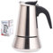 Cuperinox – Caffettiera espresso in acciaio inox – argento – 2 tazze