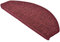 Beautissu XXL Treppenstufen Matten 65x28 cm – 15 Stück Gängige Treppen Stufenmatten Selbstklebend Innen Treppenmatten Stufenmatte Teppich Treppenteppich Stufenteppich Halbrund Bordeaux – ProStair