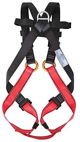 NewDoar Klettergurt, CE-Zertifizierung, Ganzkörper-Klettergurt für Bergsteigen, Feuerrettung, Vergnügungspark und Kletterexpedition (7–10 Jahre)