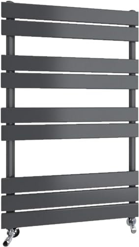 Radbliss Scaldasalviette da bagno Radiatore 1000x450(HxW) mm Antracite Pannello Piatto Riscaldamento Centrale Scala RAD