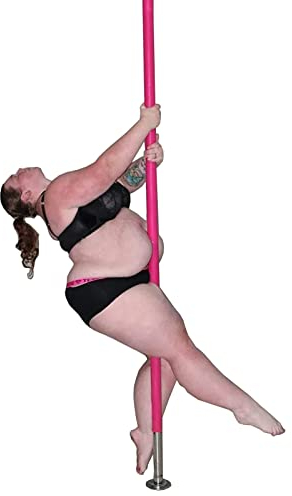 Barra Pole Dance Barra separadora de silicona rosa, barra de baile portátil giratoria y estática, kit de barra de baile de 45 mm de diámetro para gimnasio en casa, club, apartamento, dormitorio plano