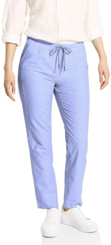 CECIL Chambray-byxor, Blus blå, XXL / 30L