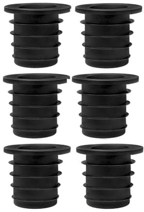 Jasaly Adattatori per versatore di liquori, bottiglie di liquore fino a 25 mm, converte qualsiasi beccuccio in un grande beccuccio, confezione da 6