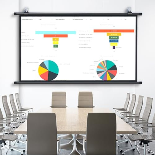 GSKDZG Manual Pull Down Projection Screen 40 50 60 72 4K HD Home Theater Projector Screen For Indoor Outdoor Movie Screen, 4:3 16:9 Format, Easy Roll Up(50 Inch (4:3))