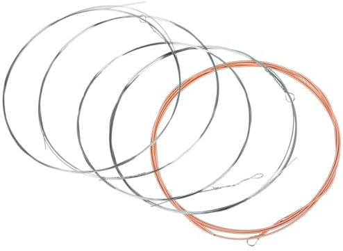 Banjo-Saiten, professionelles Ersatz-Set, beschichteter Stahl und Kupferlegierung, einfach zu installieren für 5-Saiten-Banjos, 5-teiliges Set