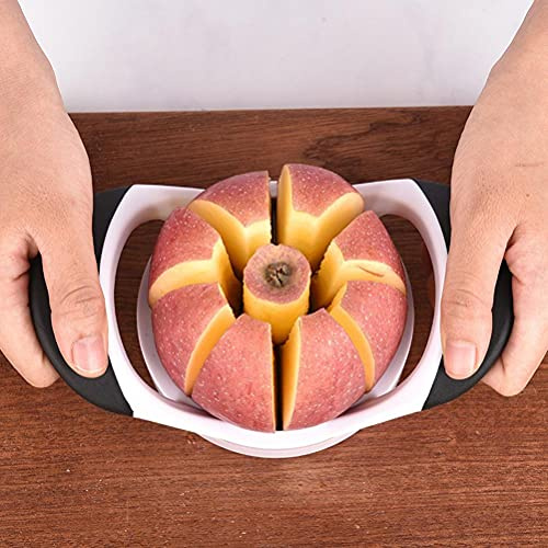 Chiyyak Grattugia per Frutta con Lama in Acciaio Inossidabile, Risparmio di Tempo per la Preparazione di Macedonie per Frutta Tonda di Medie Dimensioni, Grattugia per Patate (Mela)