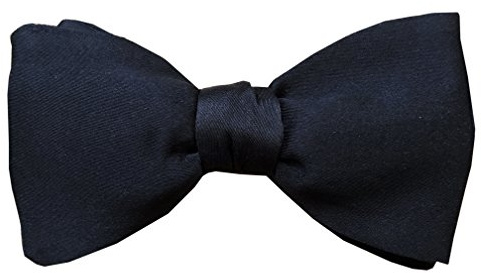 Remo Sartori - Papillon in Seta da Smoking da Annodare, Made In Italy, Uomo (NERO)