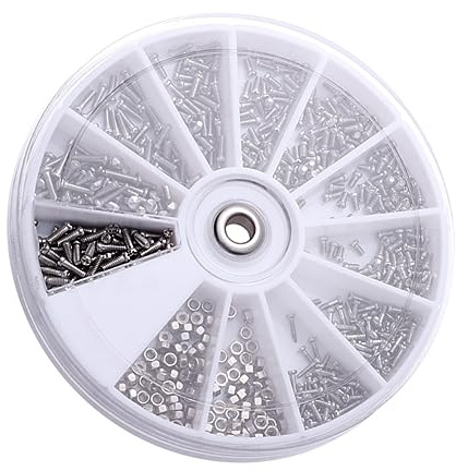COLLBATH Set Di Bulloni E Dadi in Acciaio Inox Da 600 Pezzi Kit Di Viti E Dadi Con 12 Griglie Custodia Per Riparazioni Domestiche