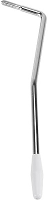 BESTonZON Chrome Single Tremolo Arm Whammy Bar with Thread for Electric Guitar Bridge System Iron Plated Lever for String Tension and Enhanced Tremolo Effects Replacement Part for Guitar