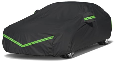 Bache Voiture Exterieur pour Renault Clio 5, Pluie,Rayures Et Neige,Anti-UV,Respirante, Protection Tous Temps, avec des Bandes réfléchissantes