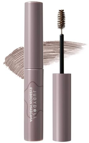 JUDYDOLL 2 IN 1 Eyebrow Mascara，Waterproof Eyebrow Makeup for Natural Feathered Brows，Smooth Clump-Free Formula, Natural, Long-Lasting, for Beginners (04 Drak Brown)