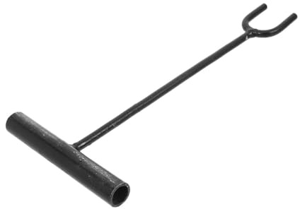 MAGICLULU Llave para Válvula de Agua Mango Largo 60 Cm, Horquilla en U de Acero de 8 Mm, Herramienta Multifuncional para Cierre Rápido de Grifos y Válvulas, Uso Industrial y Emergencia