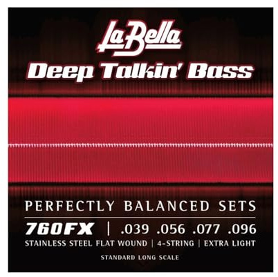 La Bella 760Fx Set di corde per basso a ferita piatta 39/96