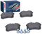 Bosch BP617 Bremsbeläge - Hinterachse - ECE-R90 Zertifizierung - vier Bremsbeläge pro Set