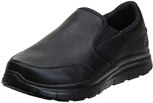 Skechers Flex Advantage Sr - Zapatos Bronwood Health Care and Food Service para Hombre, Cuero Negro, 41 EU