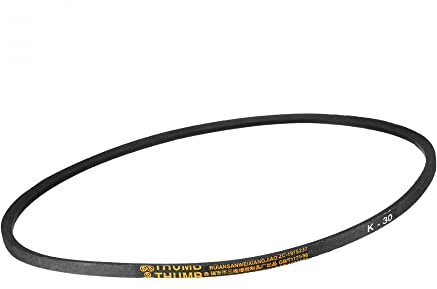 sourcing map K-30 V Belt Machine Transmission Rubber, Black Replacement Drive Belt 30 inch Outer Girth 8mm Width 6mm Height JIS Standard