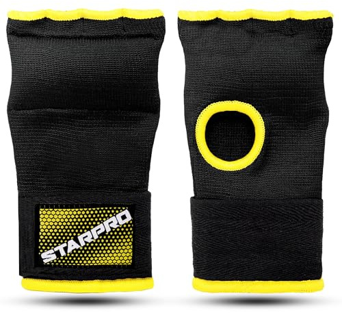 Starpro Guantes Interiores Boxeo con Envolturas de poliéster Tejido para Boxeo Sparring Muay Thai Kickboxing MMA Artes Marciales y Entrenamiento de Lucha - Hombres y Mujeres - Múltiples Colores