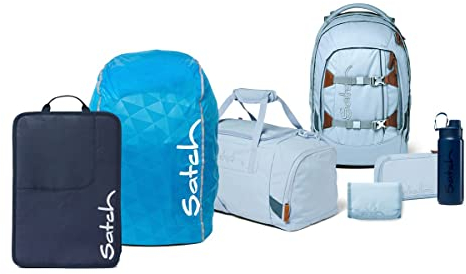 satch Pack Kollektor Edition Schulrucksack Set 7tlg. (Nordic Ice Blue), M