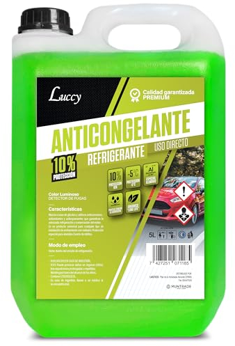 Antigelo Auto 10% Protezione -5ºC | 5 Litri | Liquido Radiatore Verde