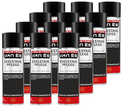 12x Edelstahlpflege Spray Edelstahlreiniger 400 ml Gastronomie Küche