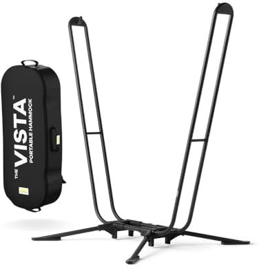 Vista by Yellow Leaf hängmattor – ultralätt bärbart hängstolsstativ, 60 sekunders installation, väderbeständig och robust [Endast kompatibel med hängstolar med gula blad]