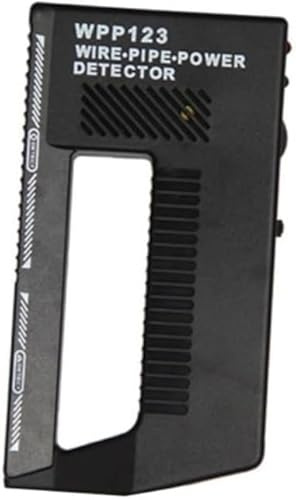 High-Sensitivity Wall Scanner & Metal Detector - Adjustable Alert for Pipes and Wires - Multifunctional Stud Finder for Adults - Durable Plastic Design (Black, Model WPP123)