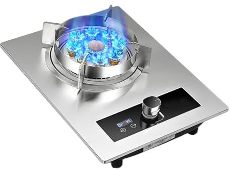 Gaziniere Gaz, Cuisinière À Gaz De Camping 5,2 KW, Minuterie Indépendante, Avec Protection Anti-extinction, Flamme Élevée(NG)