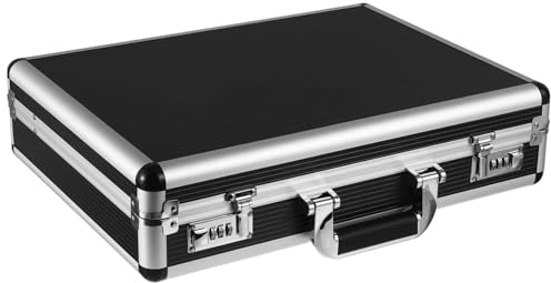 YARNOW Lockable Aluminum Alloy Storage Case Portable Password Toolbox with Durable Construction for Secure Tool and Accessory Transport