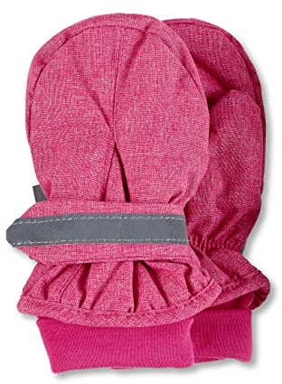 Sterntaler unisex - barn Vantar melange med tumme, kardborreband med reflekterande ränder Handskar